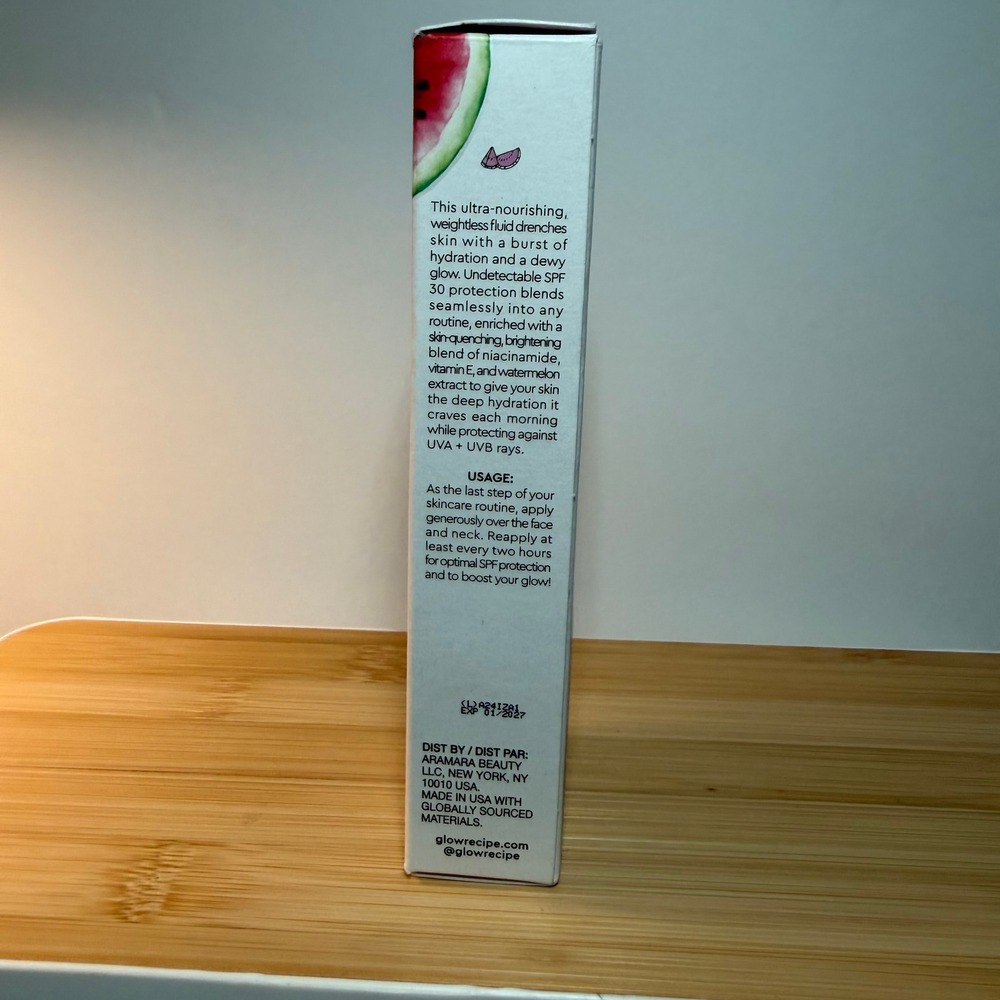 Glow Recipe Watermelon Glow Dew Shield Hydrating Fluid SPF 30 Sunscreen 50ml NEW - Picture 4 of 7